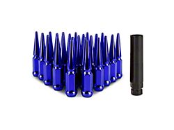 Mishimoto Blue Steel Spiked Lug Nuts; M12 x 1.5; Set of 24 (05-24 Tacoma)