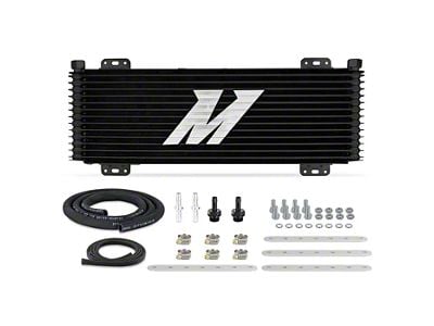 Mishimoto Universal 13-Row Stacked Plate Transmission Cooler; Black (Universal; Some Adaptation May Be Required)