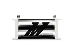 Mishimoto Universal 19-Row Oil Cooler; White (Universal; Some Adaptation May Be Required)