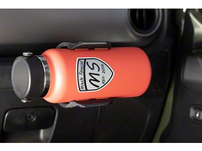 MitchSpecial Heavy Duty Passenger Grab Handle Water Bottle Holder (20-23 Jeep Gladiator JT)