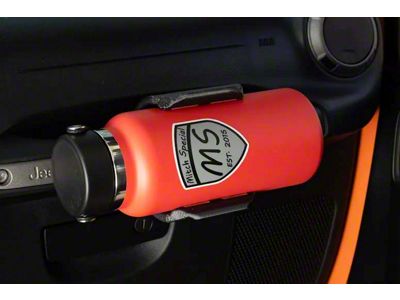 MitchSpecial Heavy Duty Passenger Grab Handle Water Bottle Holder (07-18 Jeep Wrangler JK)