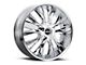 MKW M122 Chrome 6-Lug Wheel; 22x9; 18mm Offset (05-15 Tacoma)