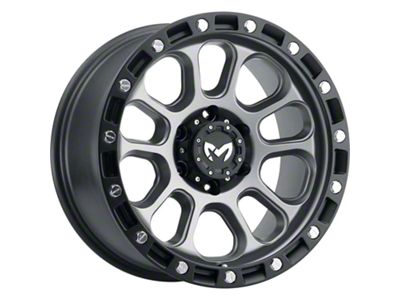 MKW Offroad M204 Matte Gray 6-Lug Wheel; 20x9; -12mm Offset (04-15 Titan)