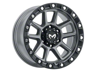 MKW Offroad M205 Matte Gray 6-Lug Wheel; 20x9; -12mm Offset (04-15 Titan)