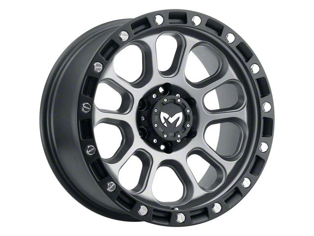 MKW Offroad M204 Matte Gray 6-Lug Wheel; 20x9; -12mm Offset (05-15 Tacoma)