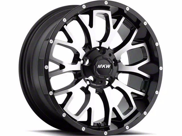 MKW Offroad M95 Satin Black Machined 6-Lug Wheel; 18x9; 10mm Offset (05-15 Tacoma)