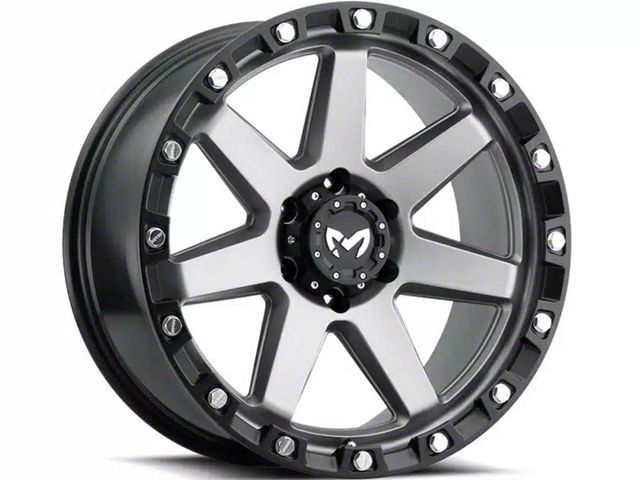 MKW Offroad M203 Matte Gray 6-Lug Wheel; 17x8.5; 0mm Offset (10-24 4Runner)