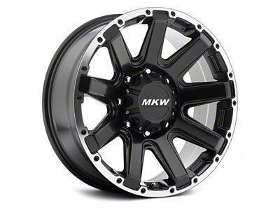 MKW Offroad M94 Satin Black Machined 6-Lug Wheel; 17x9; 10mm Offset (2024 Tacoma)