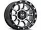 MKW Offroad M204 Matte Gray 6-Lug Wheel; 20x9; 1mm Offset (21-24 Bronco, Excluding Raptor)