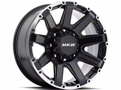 MKW Offroad M94 Satin Black Machined 6-Lug Wheel; 20x9; 10mm Offset (21-24 Bronco, Excluding Raptor)