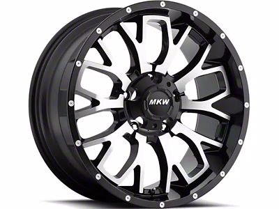 MKW Offroad M95 Satin Black Machined 6-Lug Wheel; 18x9; 10mm Offset (21-24 Bronco, Excluding Raptor)