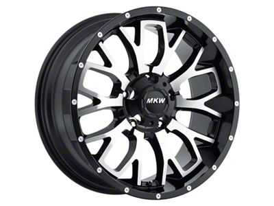 MKW Offroad M95 Satin Black Machined 6-Lug Wheel; 20x9; 10mm Offset (21-24 Bronco, Excluding Raptor)