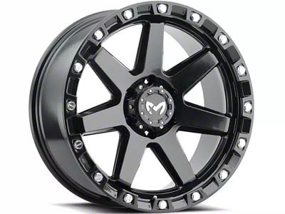 MKW Offroad M203 Satin Black Wheel; 17x8.5 (20-24 Jeep Gladiator JT)