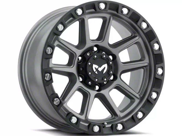 MKW Offroad M205 Matte Gray Wheel; 17x8.5 (20-24 Jeep Gladiator JT)