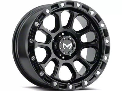 MKW Offroad M204 Satin Black Wheel; 20x9; 1mm Offset (05-10 Jeep Grand Cherokee WK)