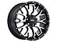 MKW Offroad M95 Satin Black Machined Wheel; 20x9 (07-18 Jeep Wrangler JK)