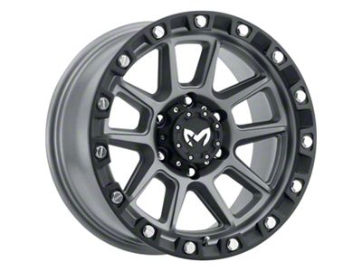 MKW Offroad M205 Matte Gray 6-Lug Wheel; 18x9; -12mm Offset (17-24 Titan)