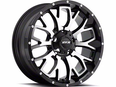 MKW Offroad M95 Satin Black Machined 6-Lug Wheel; 18x9; 10mm Offset (17-24 Titan)