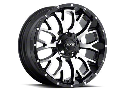 MKW Offroad M95 Satin Black 6-Lug Wheel; 20x9; -10mm Offset (16-24 Titan XD)