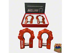 Mojab Offroad 3/4-Inch Extreme Duty Aluminum Shackle Set; Orange