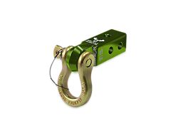 Moose Knuckle Offroad B'oh Spin Pin Shackle 3/4 and Mohawk 2.0 Receiver Combo; Bean Green/Brass Knuckle (Universal; Some Adaptation May Be Required)