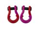 Moose Knuckle Offroad Jowl Split Recovery Shackle 3/4 Combo; Obscene Orange / Pogo Pink