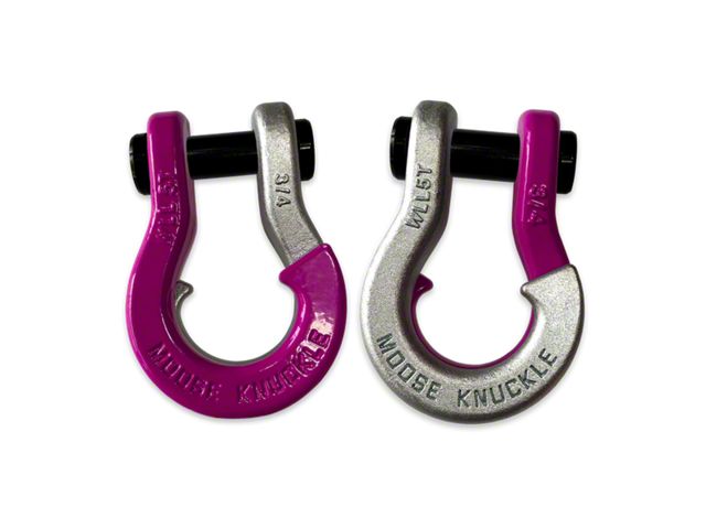 Moose Knuckle Offroad Jowl Split Recovery Shackle 3/4 Combo; Pogo Pink / Nice Gal