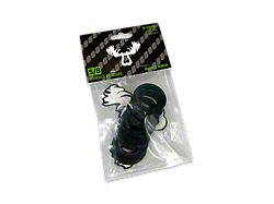 Moose Knuckle Offroad Rattle Rings Shackle Isolator Washers 5/8; Black Hole