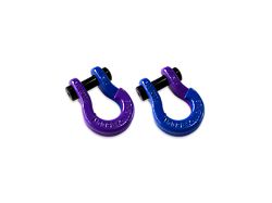 Moose Knuckle Offroad Jowl Split Recovery Shackle 5/8 Combo; Grape Escape and Blue Balls