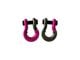 Moose Knuckle Offroad Jowl Split Recovery Shackle 5/8 Combo; Pogo Pink and Raw Dog