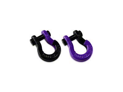 Moose Knuckle Offroad Jowl Split Recovery Shackle 5/8 Combo; Black Hole and Grape Escape