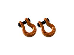 Moose Knuckle Offroad Jowl Split Recovery Shackle 5/8 Combo; Obscene Orange and Obscene Orange