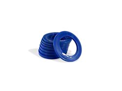 Moose Knuckle Offroad 3/4 Rattle Rings Shackle Isolator Washers; Blue Balls 