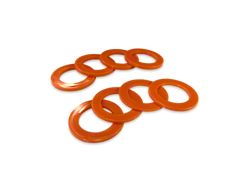 Moose Knuckle Offroad 3/4 Rattle Rings Shackle Isolator Washers; Obscene Orange 