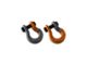 Moose Knuckle Offroad Jowl Split Recovery Shackle 5/8 Combo; Gun Gray and Obscene Orange