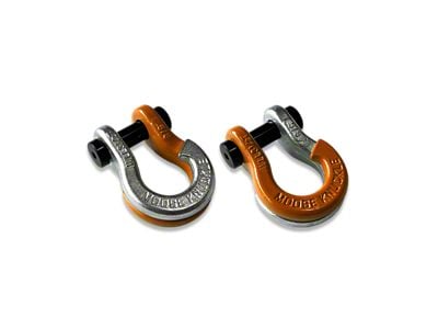 Moose Knuckle Offroad Jowl Split Recovery Shackle 5/8 Combo; Nice Gal and Obscene Orange