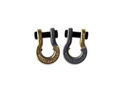 Moose Knuckle Offroad Jowl Split Recovery Shackle 5/8 Combo; Brass Knuckle and Gun Gray