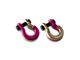 Moose Knuckle Offroad Jowl Split Recovery Shackle 5/8 Combo; Pogo Pink and Brass Knuckle