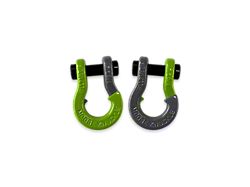 Moose Knuckle Offroad Jowl Split Recovery Shackle 5/8 Combo; Sublime Green and Gun Gray