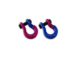 Moose Knuckle Offroad Jowl Split Recovery Shackle 5/8 Combo; Pogo Pink and Blue Balls