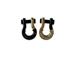 Moose Knuckle Offroad Jowl Split Recovery Shackle 5/8 Combo; Black Hole and Brass Knuckle