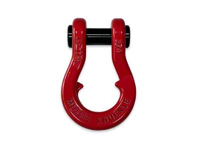 Moose Knuckle Offroad Jowl Split Recovery Shackle 3/4; Flame Red