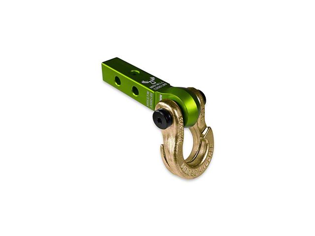 Moose Knuckle Offroad Jowl Split Shackle 5/8 / Mohawk 1.25 Receiver Combo; Bean Green/Brass Knuckle