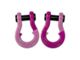 Moose Knuckle Offroad Jowl Split Recovery Shackle 3/4 Combo; Flame Red / Pogo Pink