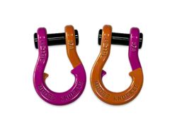 Moose Knuckle Offroad Jowl Split Recovery Shackle 3/4 Combo; Pogo Pink / Obscene Orange