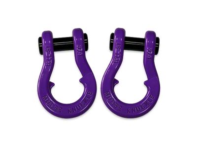 Moose Knuckle Offroad Jowl Split Recovery Shackle 3/4 Combo; Grape Escape and Grape Escape