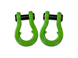 Moose Knuckle Offroad Jowl Split Recovery Shackle 3/4 Combo; Sublime Green and Sublime Green