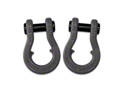 Moose Knuckle Offroad Jowl Split Recovery Shackle 3/4 Combo; Gun Gray and Gun Gray