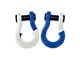 Moose Knuckle Offroad Jowl Split Recovery Shackle 3/4 Combo; Pure White and Blue Balls