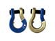 Moose Knuckle Offroad Jowl Split Recovery Shackle 3/4 Combo; Blue Balls and Brass Knuckle
